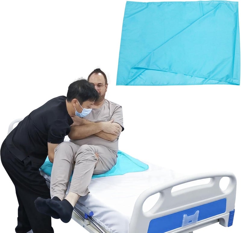 Ehucon ورقة انزلاق أنبوبية لنقل المرضى 27"x39"، قابلة للغسل وإعادة الاستخدام لنقل كبار السن بأمان، لنقل المرضى طريحي الفراش من السرير، السيارة، الكرسي المتحرك، المستشفى أو الرعاية المنزلية - Image 1